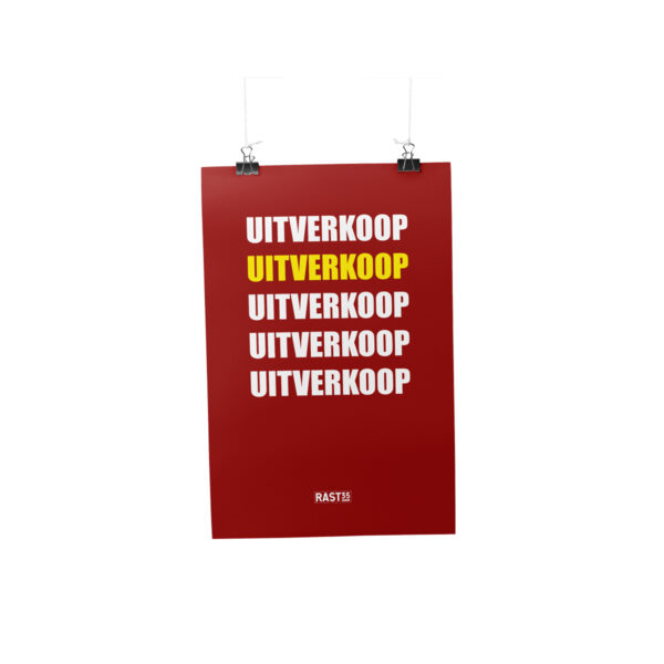 Uitverkoop posters bestellen